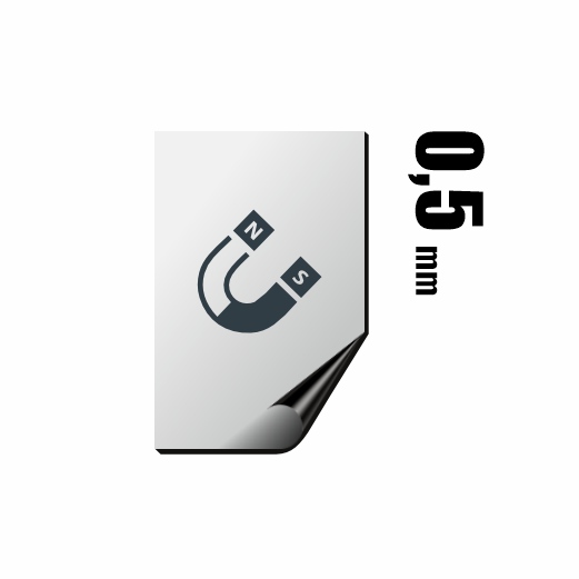 Naklejki magnetyczne 0,5mm